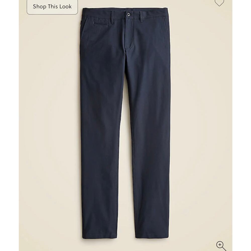 J. Crew 484 Slim-fit tech pant in Darkest Indigo Navy size 30/32 - Picture 6 of 9